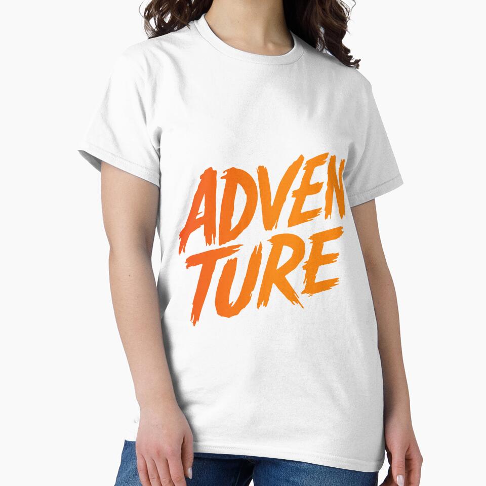 Adventure Brush Typography Sticker – Bold Outdoor Statement Design by The-ADDesign