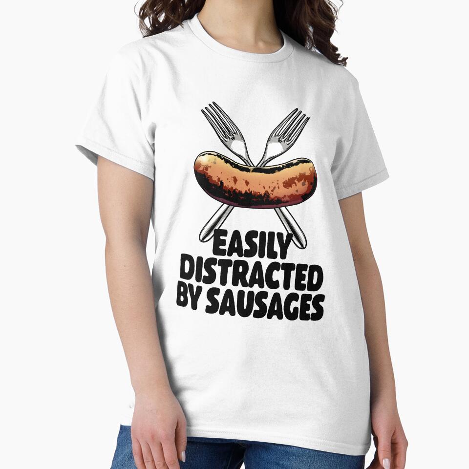 Easily Distracted By Sausages by Bendthetrend