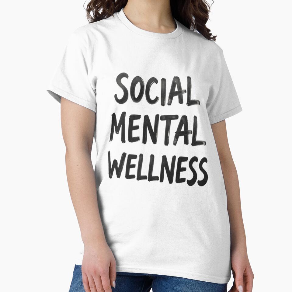 Social Mental Wellness Sticker – Positive Quote, Mental Health Awareness, Self Care by Chic  Artistry