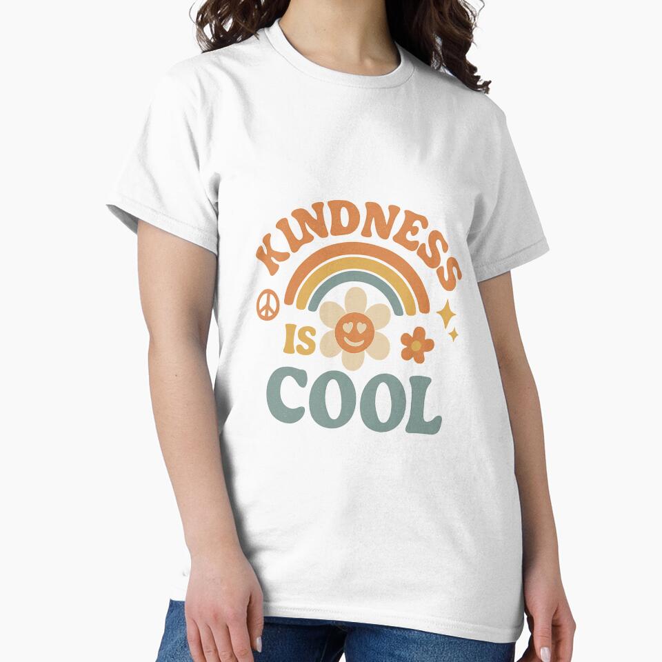 Kindness Is Cool – Positive Vibes in Retro Style by Mary_Quilter