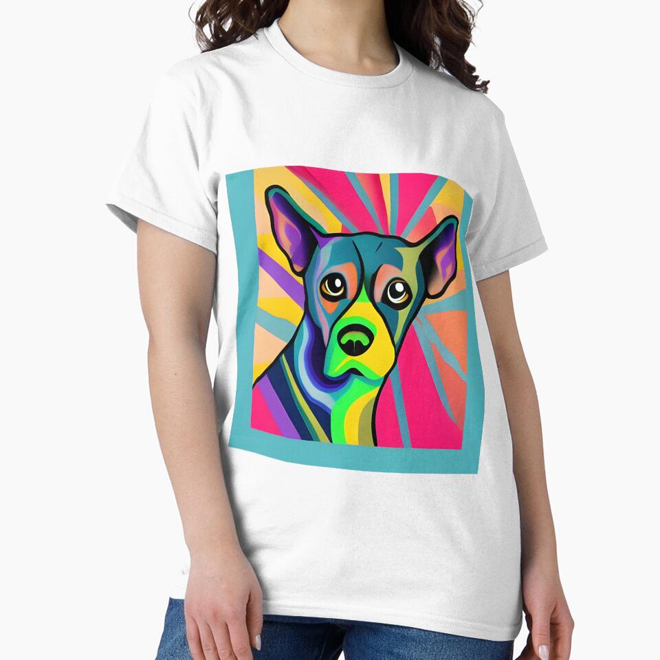 Retro Puppy Art by Ariel Guevara