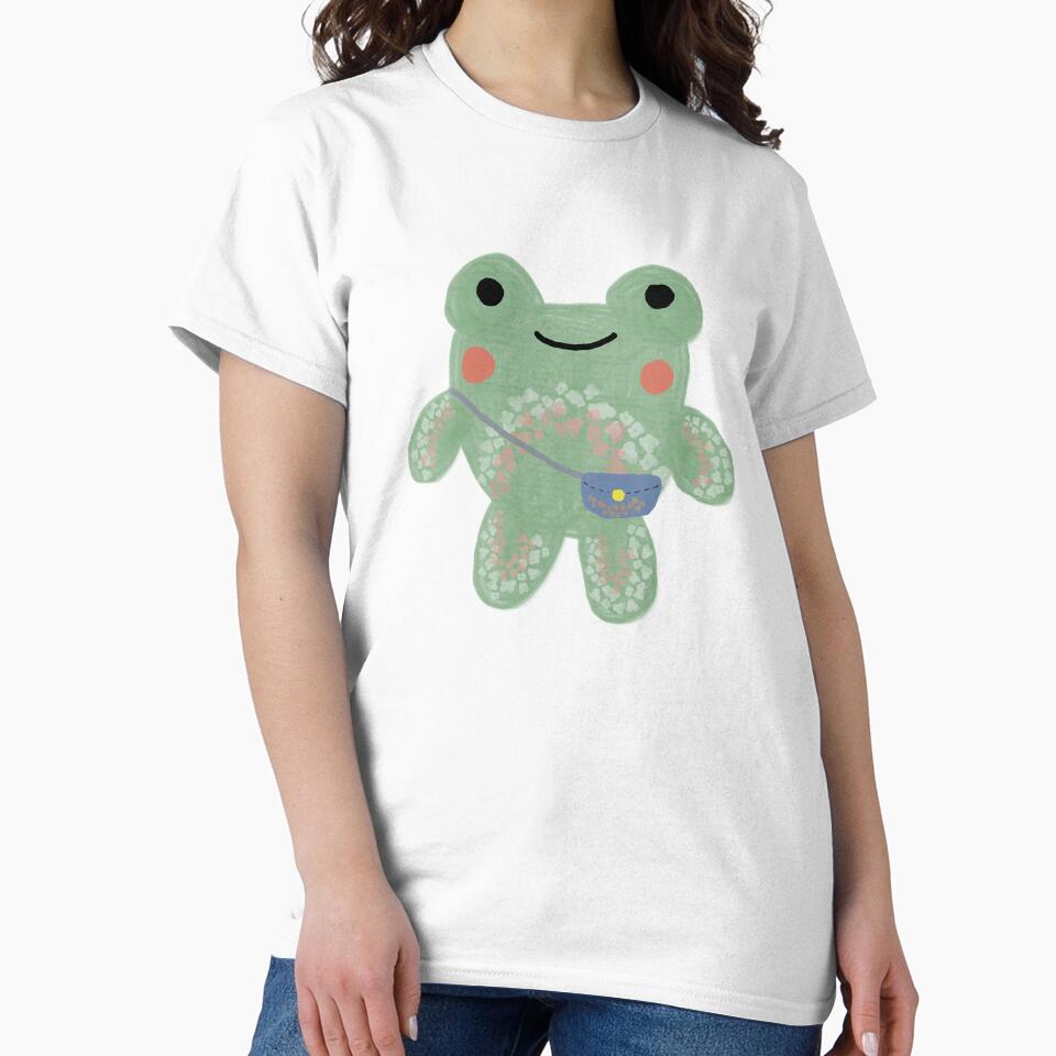 Cute floral frog by tinasartspace