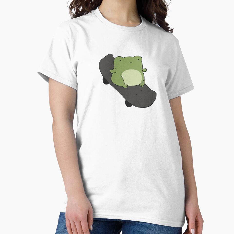 Chubby Skateboarding Frog: Kawaii Cottagecore Treat for Kids, Teens, and Sports Fans by MinistryOfFrogs