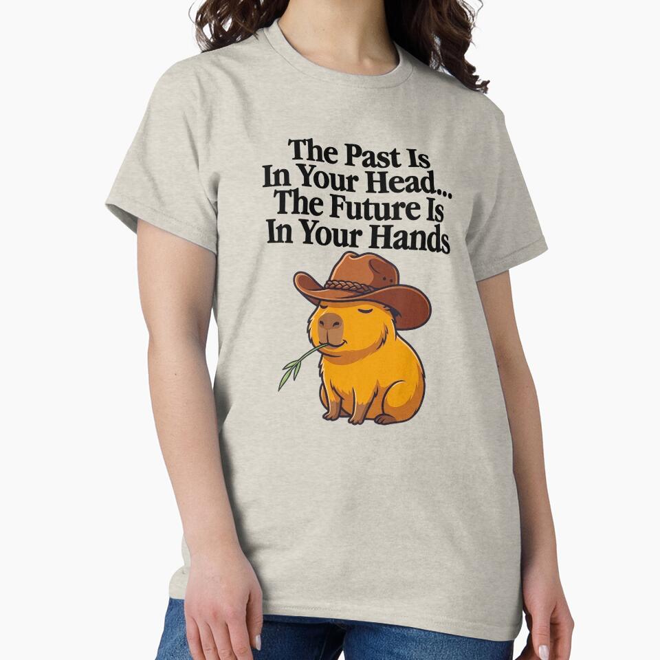 Inspirational Cowboy Capybara Future Mindset Graphic by WAMTEES