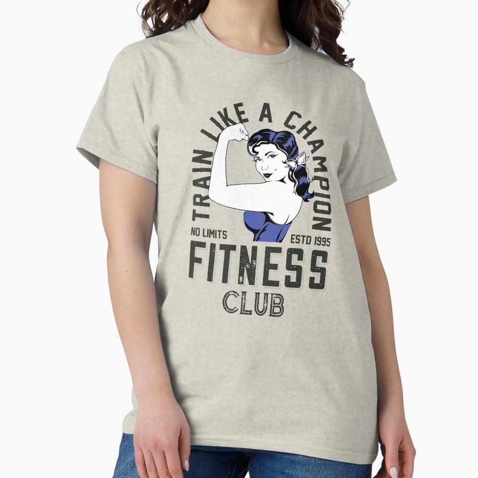 Women's Train Like a Champion Fitness Club by The Masked Designer