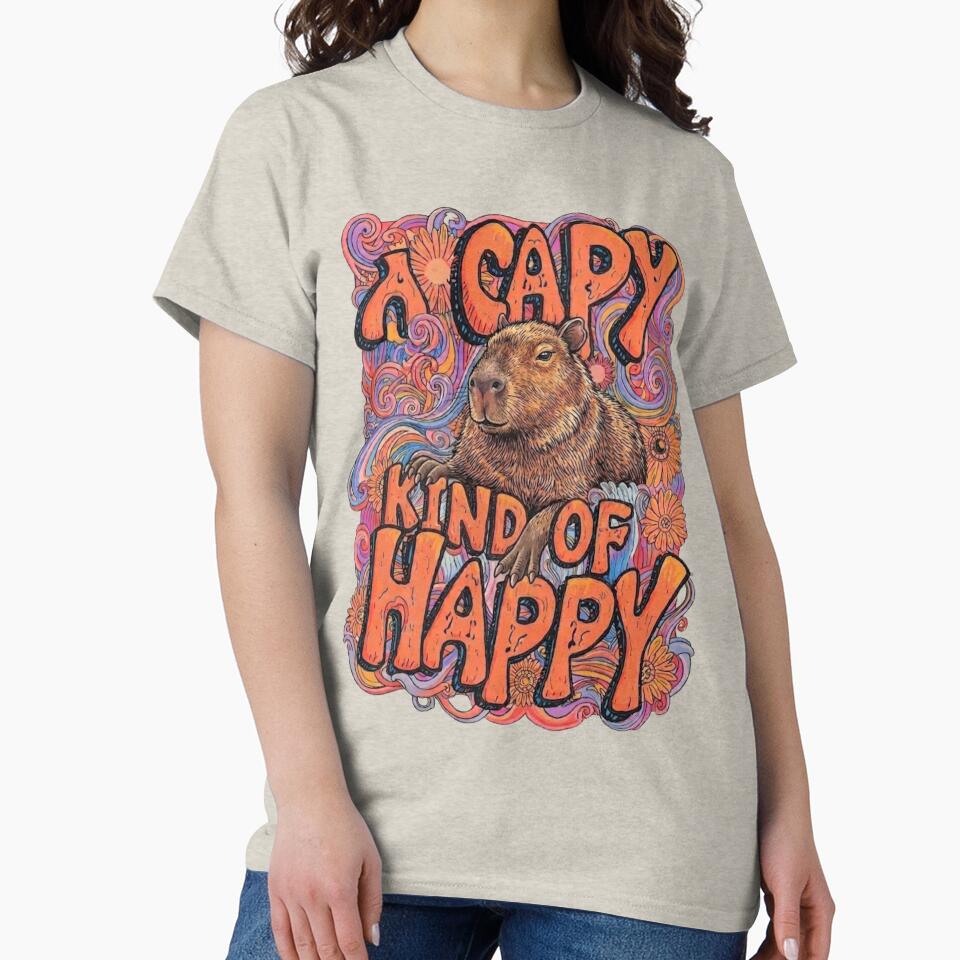 Capybara Kind of Happy by Reverie & Roses