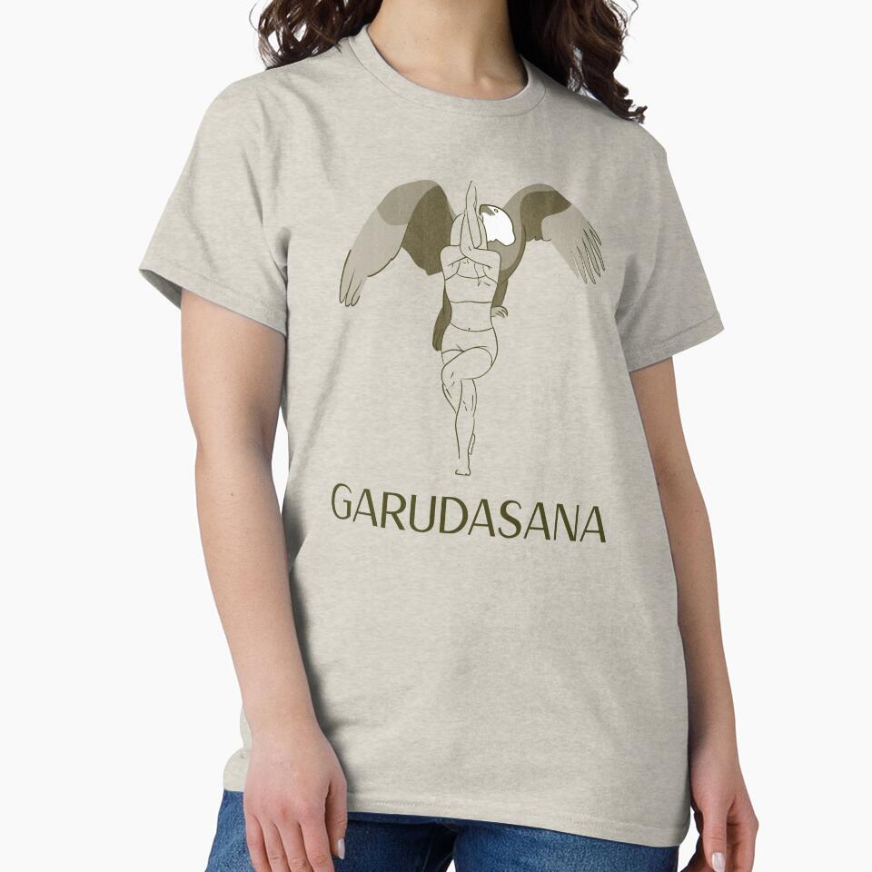 Eagle Yoga Pose Garudasana – Balance and Focus Spiritual Yoga Design by WellspringXflow