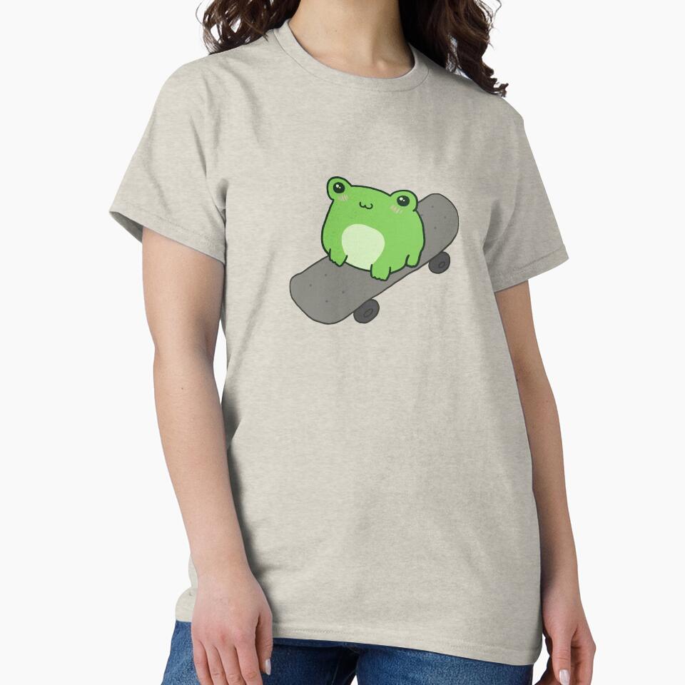 Cute Skateboarding Frog: Kawaii Cottagecore Aesthetic, Perfect Gift for Sports Fans, Kids and Teens by MinistryOfFrogs