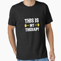 Gym Workout motivation Quote Design Workout is best therapy by ZenDesigner