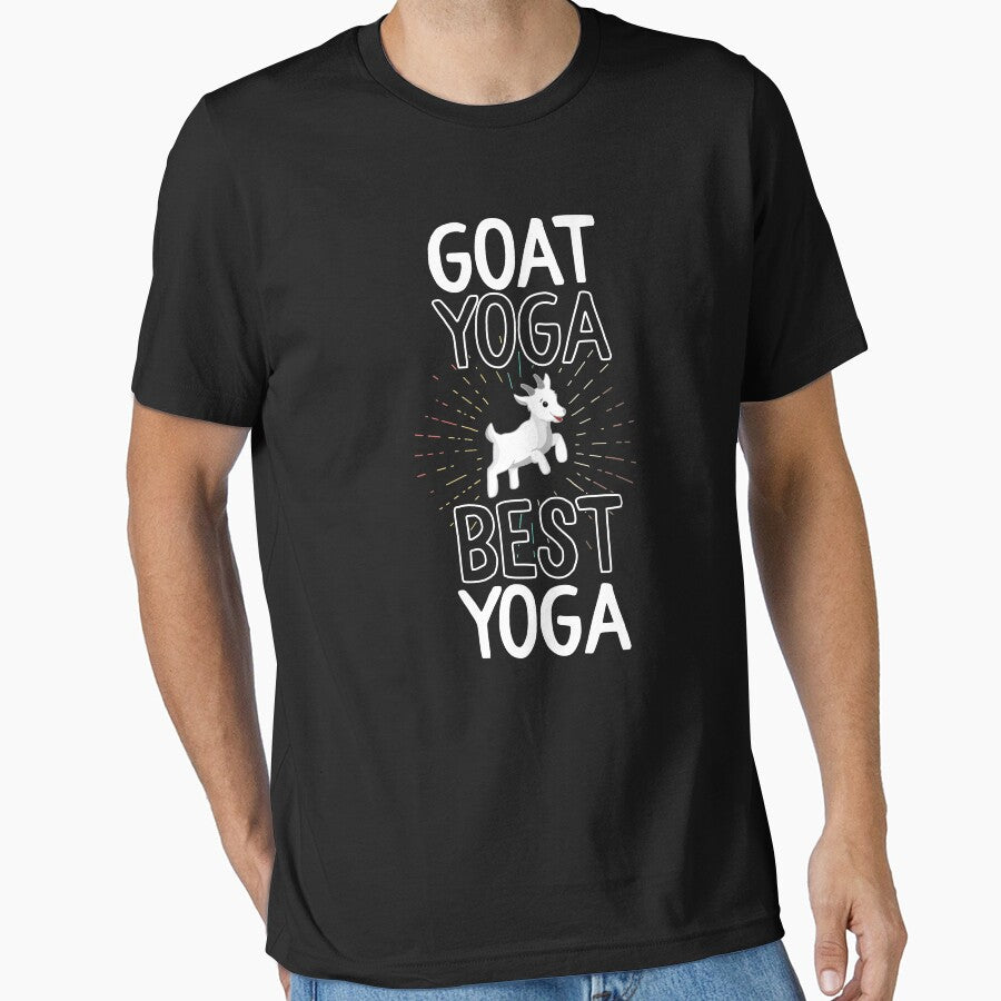 Goat Yoga Best Yoga T-Shirt Women Funny Class Gift Farm by 14thFloor
