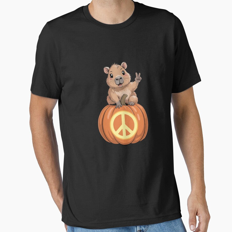 Capybara with Peace Pumpkin by JaskconLIfe23