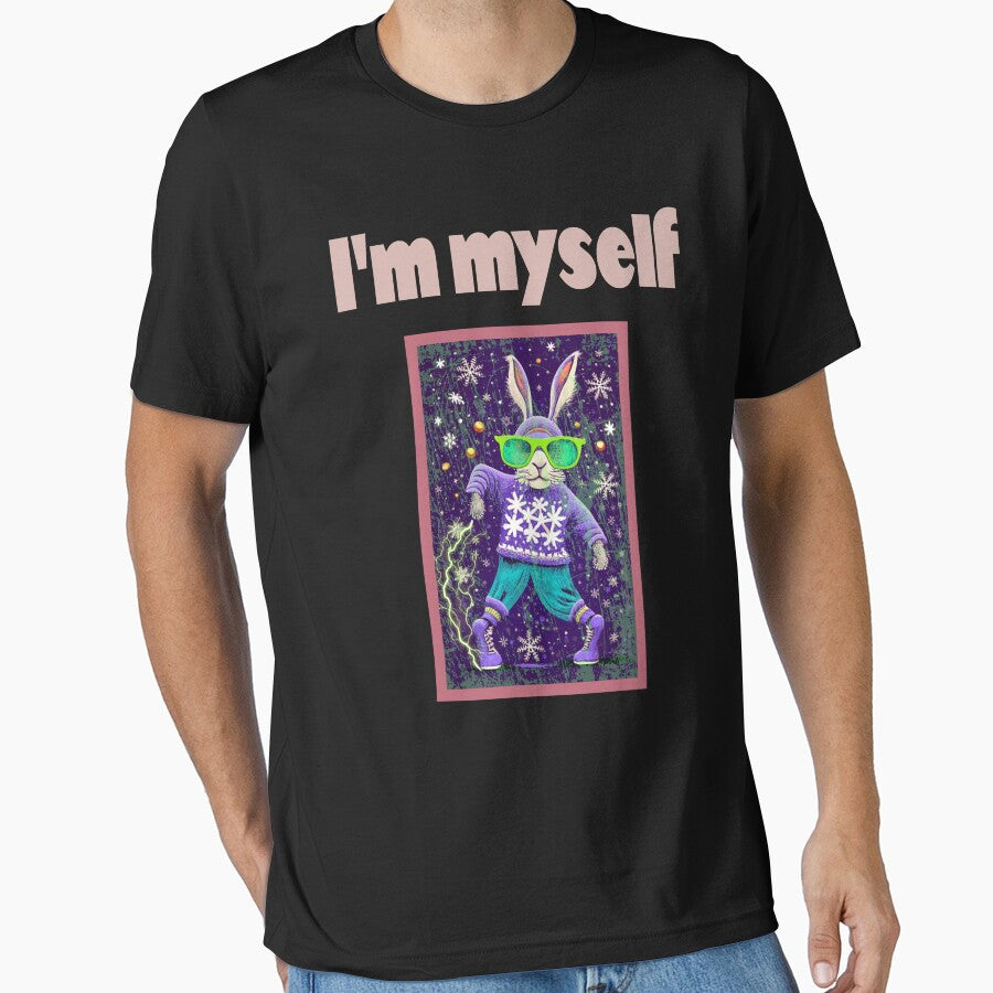 I'm myself. Sparkling Christmas Fun for Electricians! Christmas Hipster. by bekksa