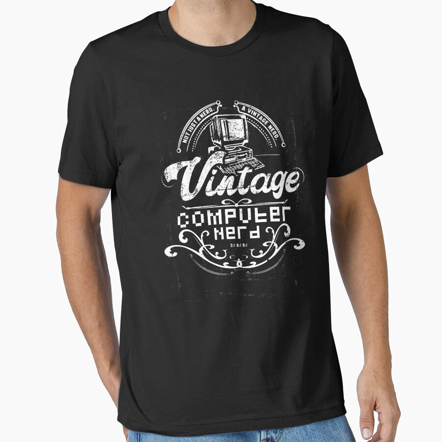 Vintage Computer Nerd Funny Geeky by Nerd Shizzle