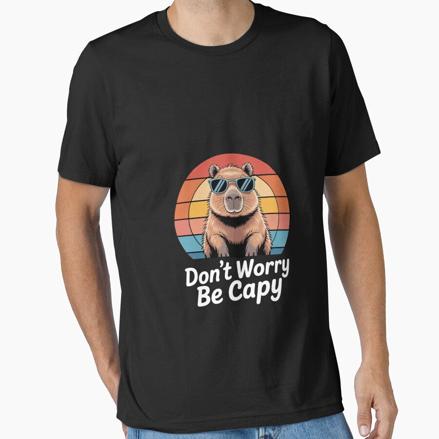 Dont Worry Be Capy Capybara Men Boys Kids Youth Women by MarryIsMonth