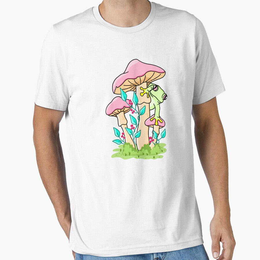Cute Frog Mushroom Pastel by Kimprut