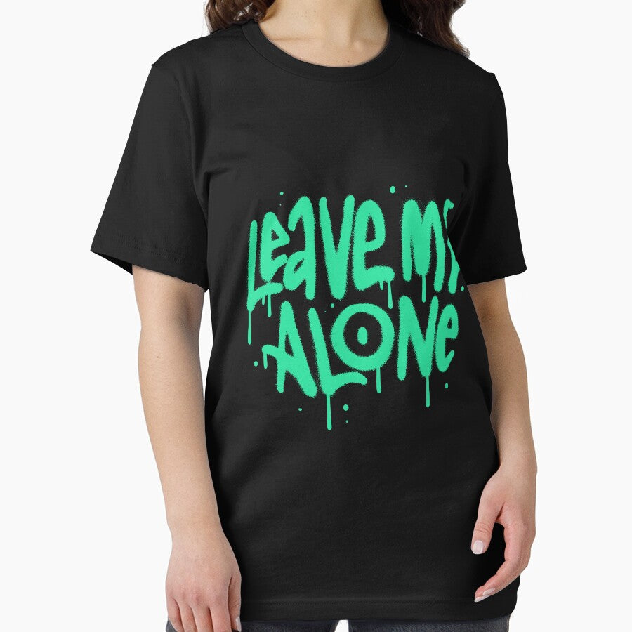 Leave Me Alone – Bold Graffiti Quote Typography by hallwell