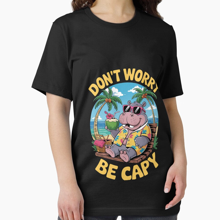 Don't Worry Be Capy Capybara Lover Summer by FadeOfThrone