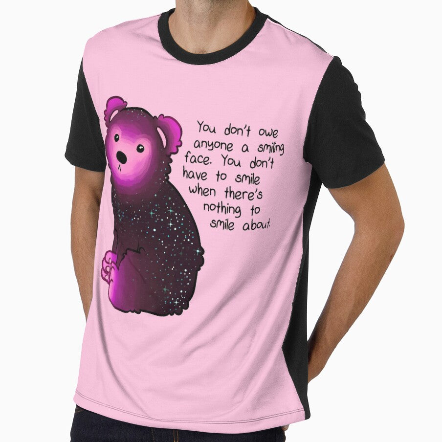 "You don't have to smile" Galaxy Bear by thelatestkate