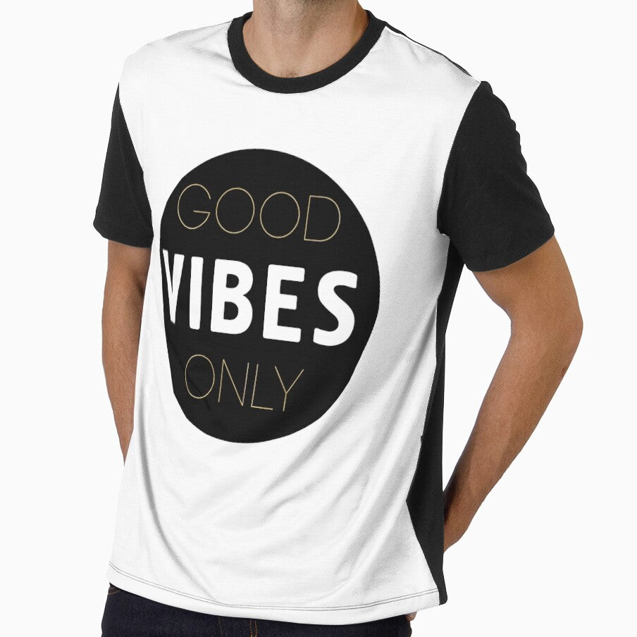GOOD VIBES ONLY - positive quote by deificusArt