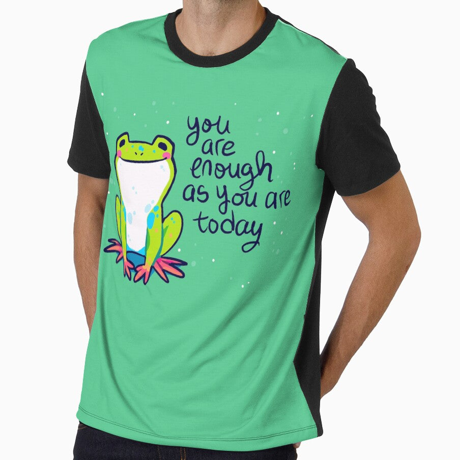 "You Are Enough As You Are Today" Tree Frog by thelatestkate