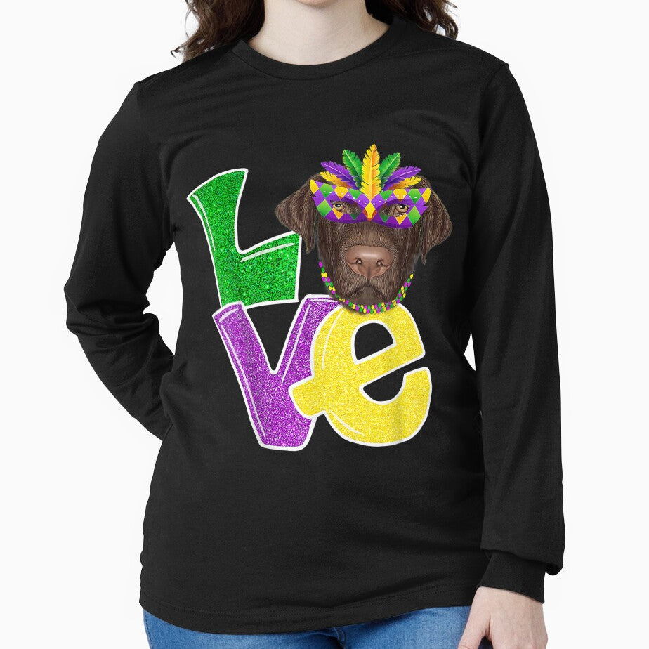 I Love Mardi Gras Costume Labrador Dog Puppy Lover by amyadt77