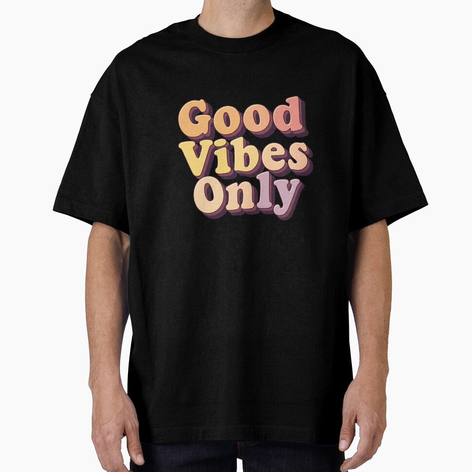 70s groovy good vibes only quote by MrCodeXZ