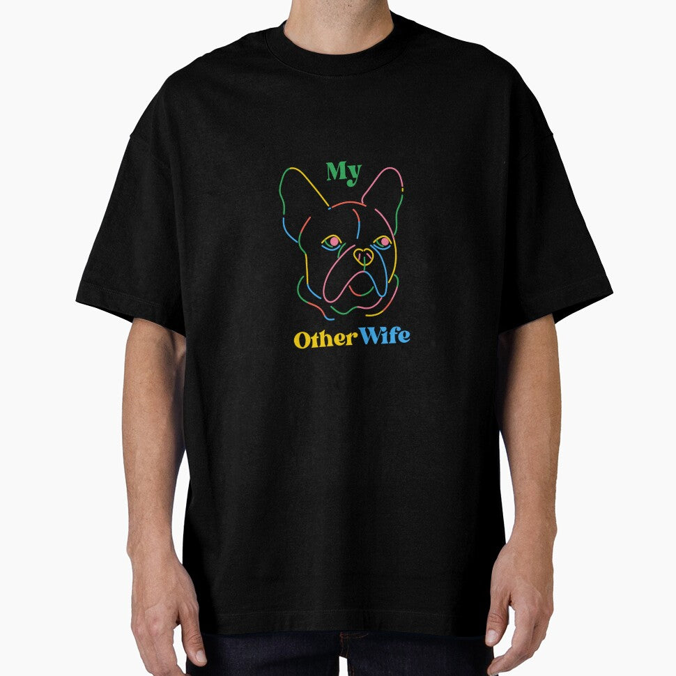 My Other Wife is a French Bulldog Funny Cute Retro by Michael Voyler