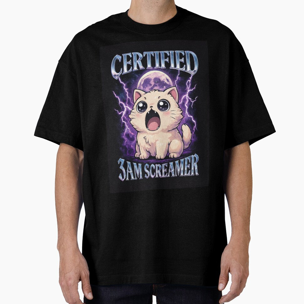 3AM Screamer – Kawaii Chaos Cat by catastrocat