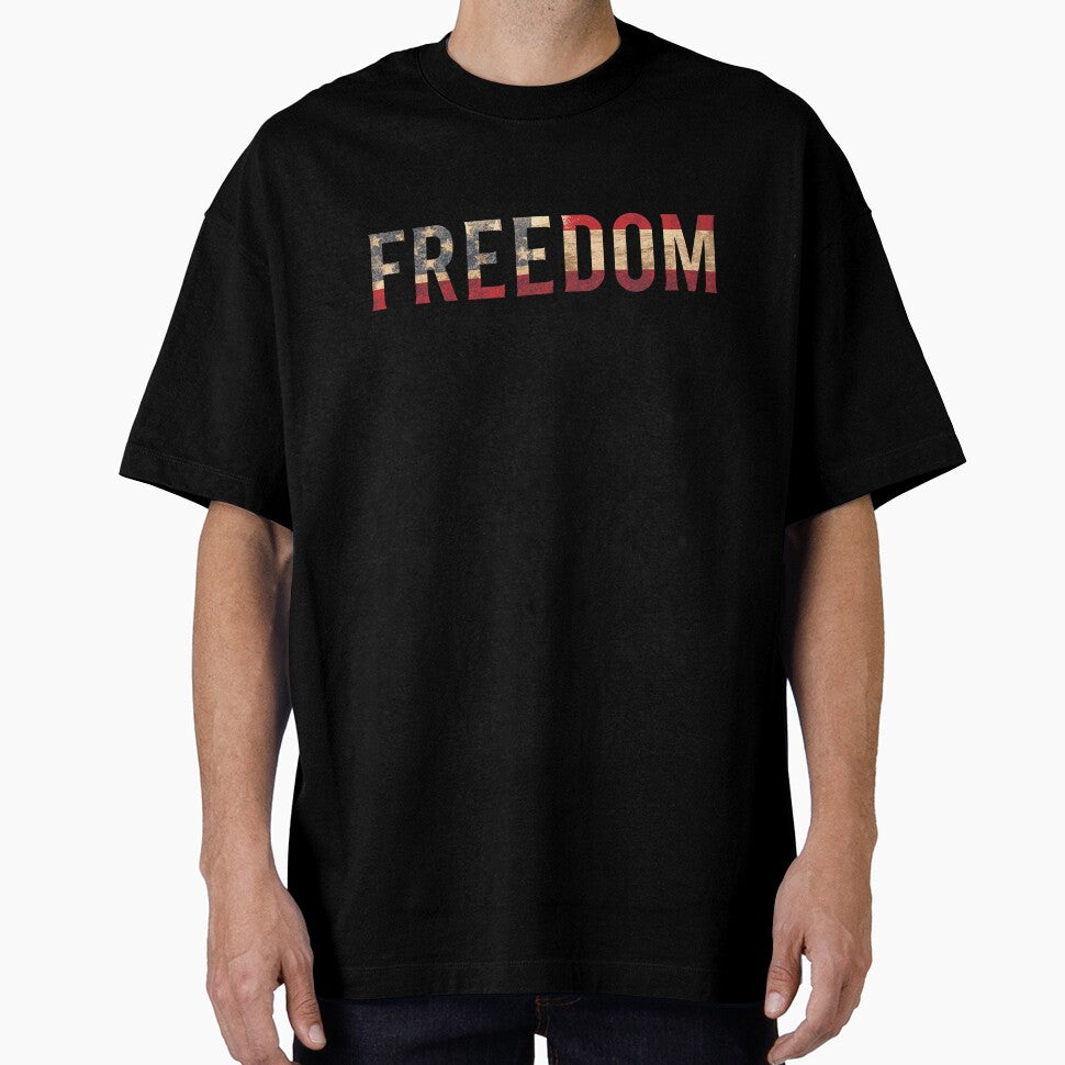 Freedom lettering – Vintage USA style by Artistica1234
