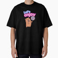 Cute Capybara Illustration – Kawaii Animal with “Let’s Enjoy” Text by Moon's Arts