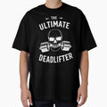 Black White Red Modern Aesthetic Skull Illustration Fitness T-Shirt by moro-arts