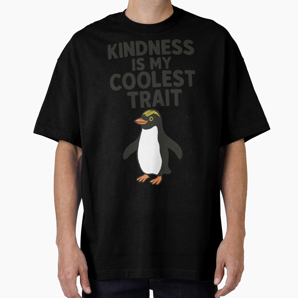 Kindness Penguin Quote – Uplifting Animal Art - Kindness is My Coolest Strength by Madeline Binder Art & Design