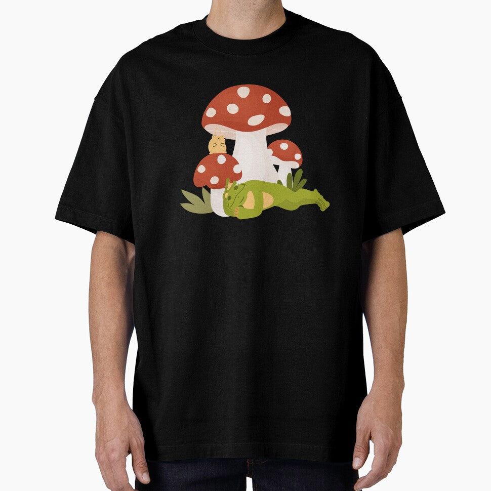 Frog with Mushroom by commondreamer