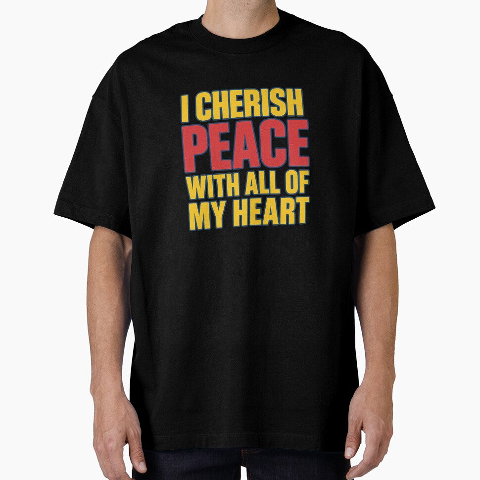 Iconic quote – I cherish peace with all of my heart by LoomisDreams