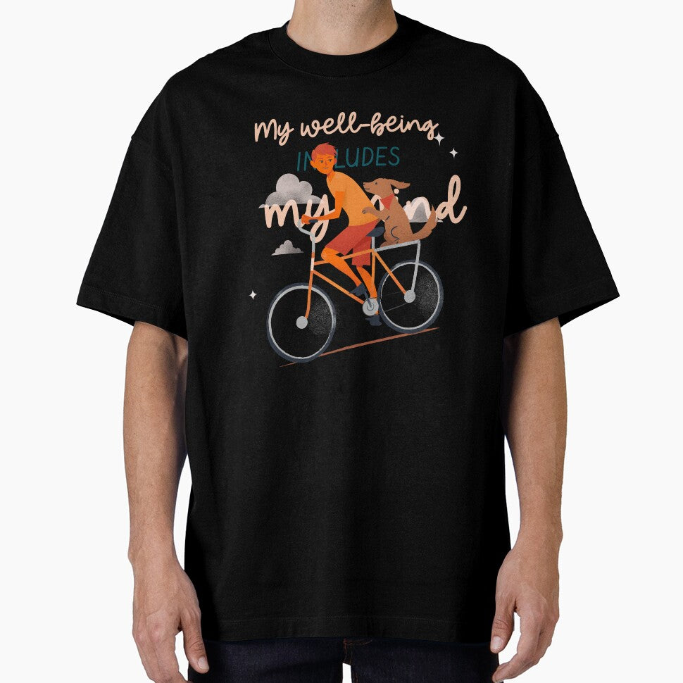 My well being includes my mind man cycling positive vibes affirmation manifestation mental health by SoulfulT