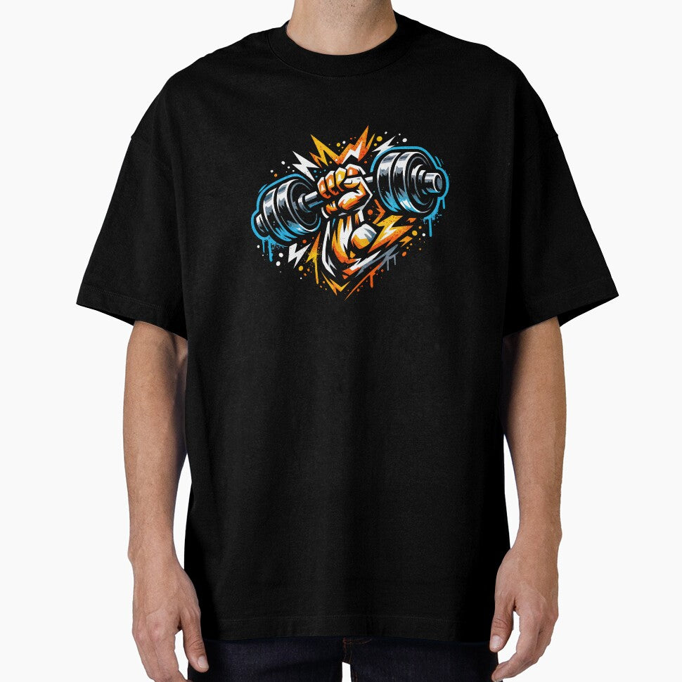 Power Surge – Dynamic Dumbbell Art by ForeverPrintsOK