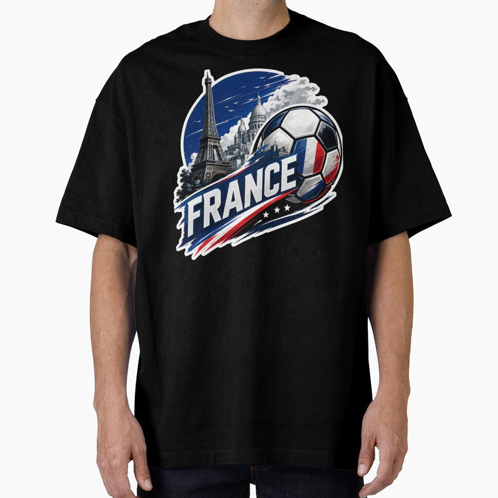 France Football Sticker for Fans Who Love Iconic Football Culture | Minimal Soccer Design by shlepyart