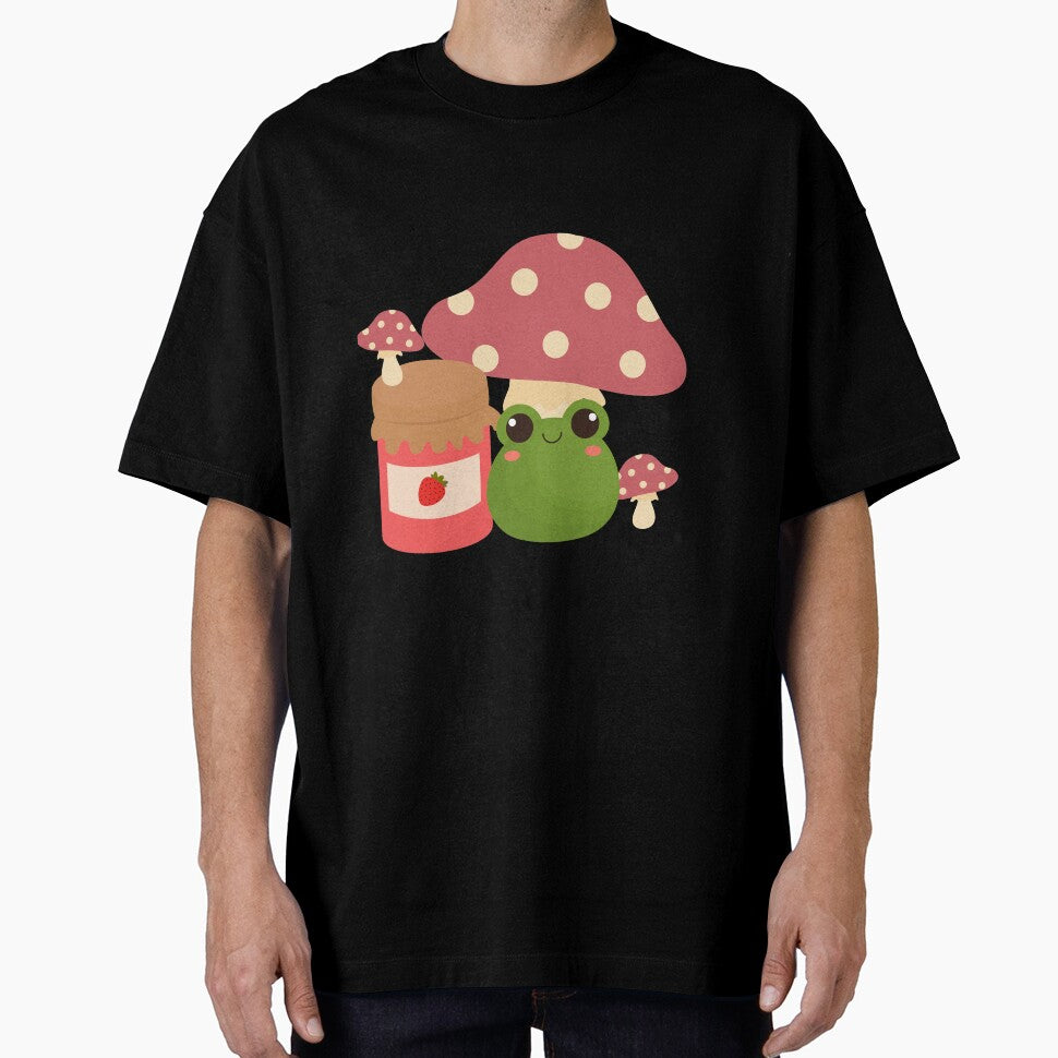 Cottagecore Frog Strawberry Jam Aesthetic by healthybrains