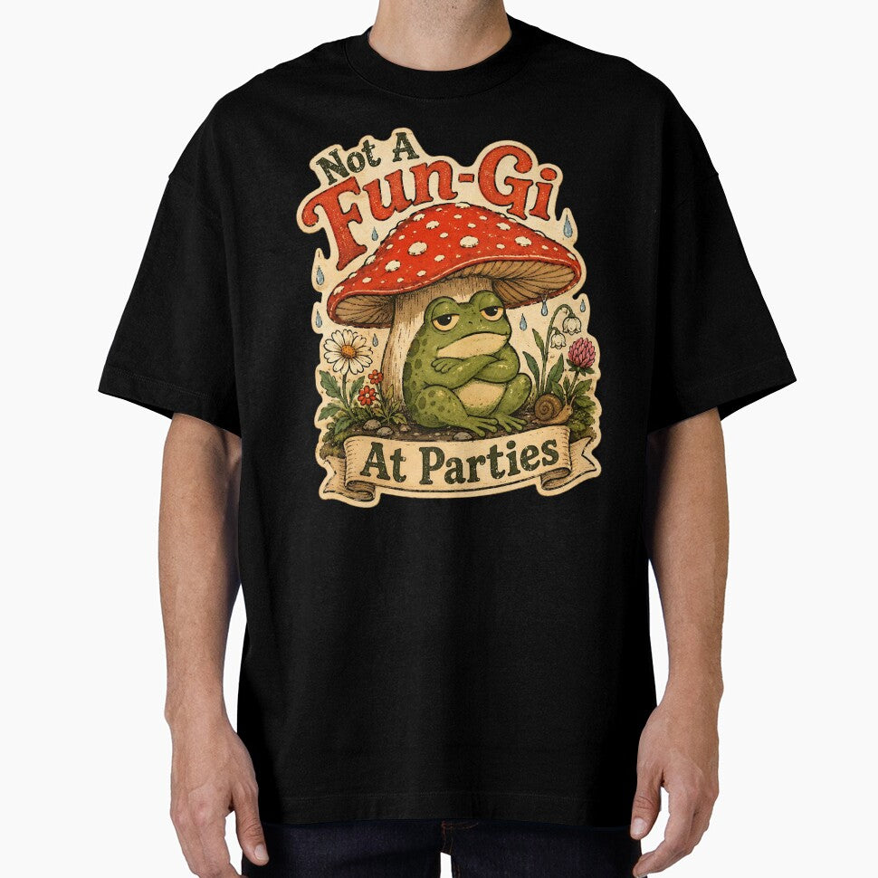 Not A Fun-Gi At Parties Funny Frog by StillWildink