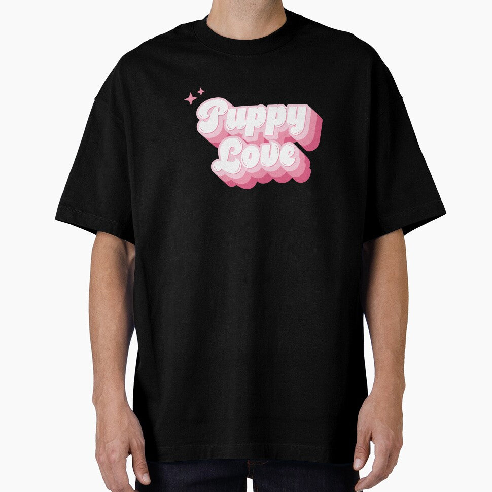 Puppy Love Pink Retro Typography by KodiakGoods