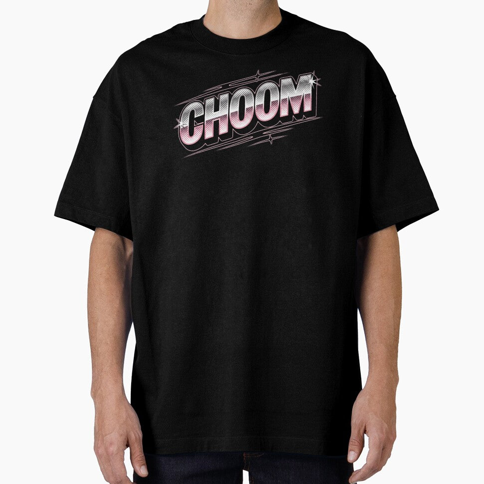Choom Retro Chrome Typography Kpop Street Aesthetic by Meivelle