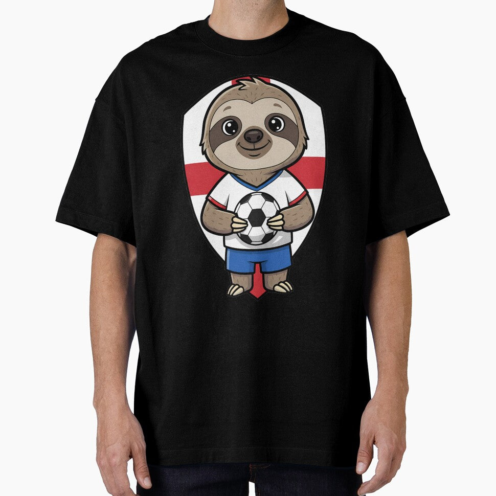 England Sloth Football Soccer Fan by k3rstman1