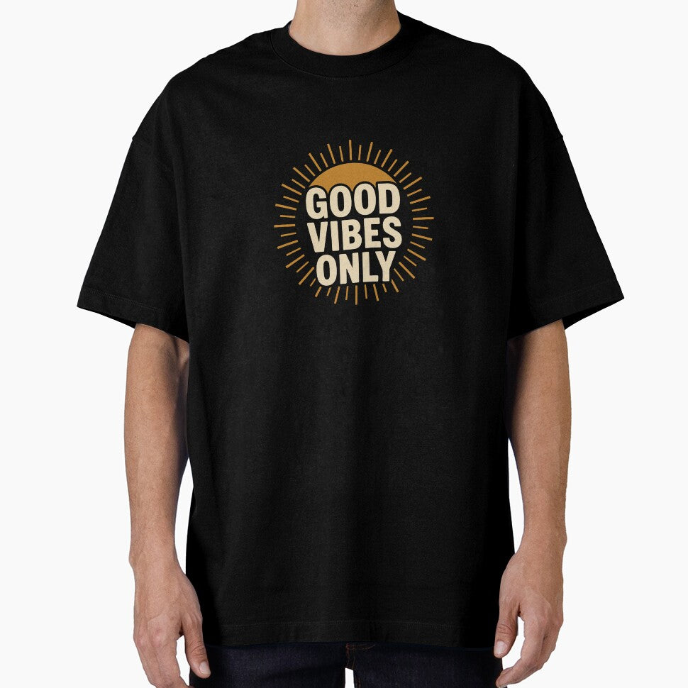 Good Vibes Only – Minimalist Sunburst Design by Silent Light Studio