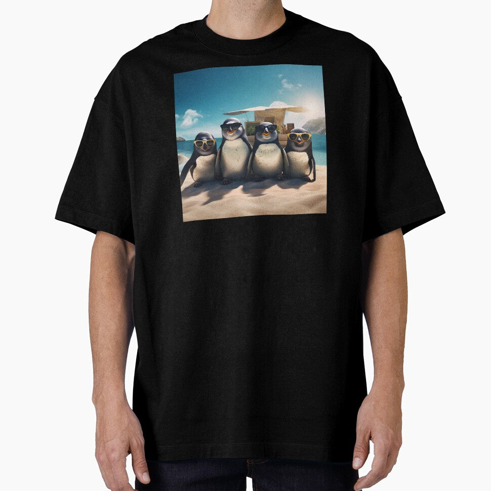 Penguin Summer Holiday by FarOutTees