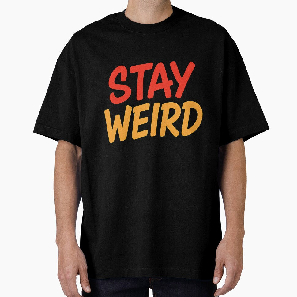 Stay Weird Graffiti Typography – Bold Urban Street Style Sticker & T-Shirt Design by RouniBoutique