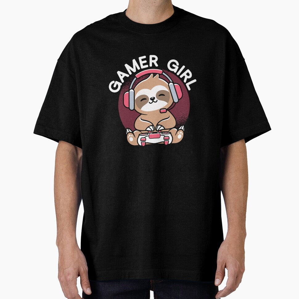 Gamer Girl Sloth Gaming by taaddison50