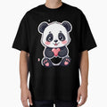 Cute Panda Holding a Tiny Heart – Kawaii Sticker by Annusri55