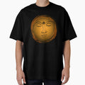 Inner Peace Celestial Sun Face | Boho Spiritual Minimalist Design by DonaFada