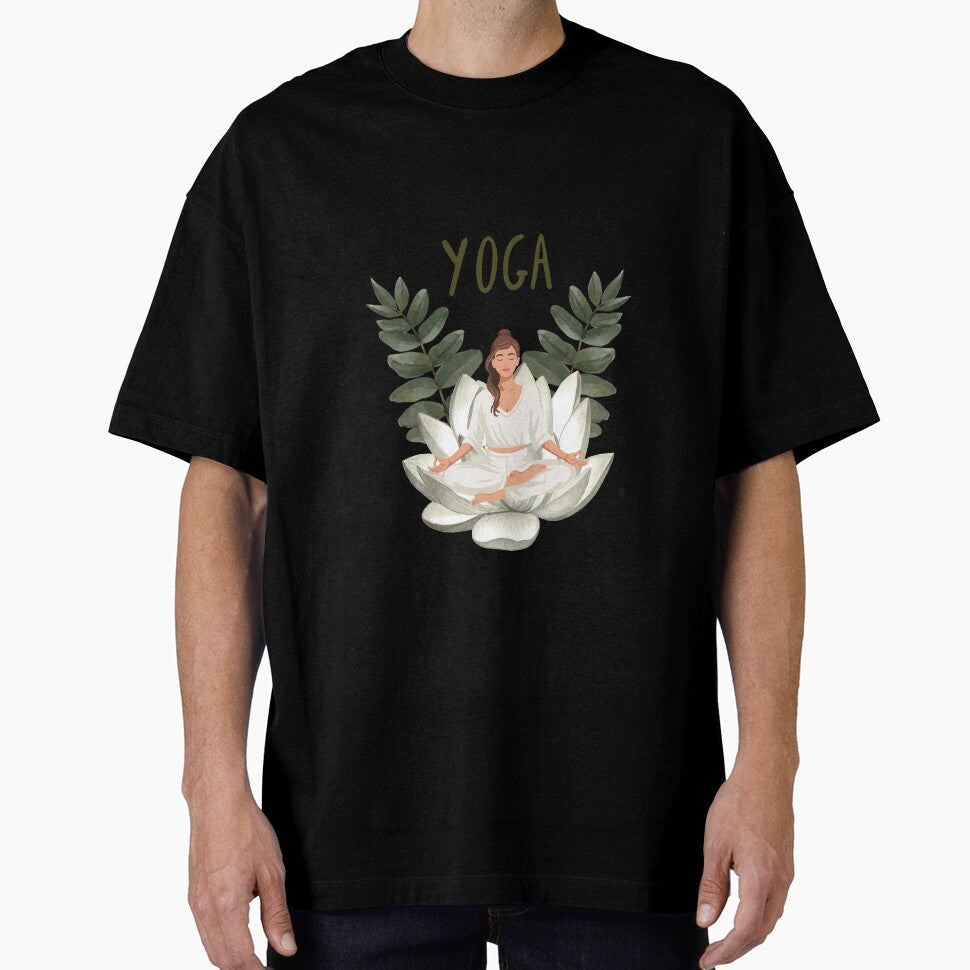 Lotus Yoga Pose Art by HBBS DESIGNS