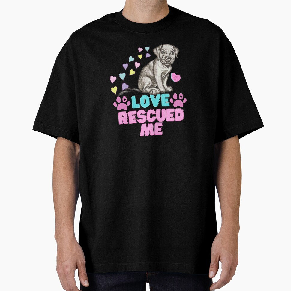 Love Rescued Me Puppy, New Fur Baby Mom, Christmas puppy gift or Valentine's Day for the Dog Lover by tranquilbeach